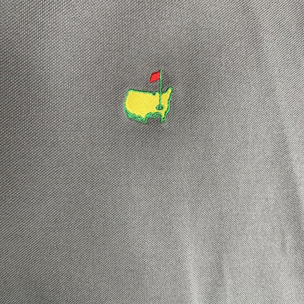 Augusta National Golf Shop Slazenger Mens Polo Shirt XL Grey SS Collared - Picture 3 of 8